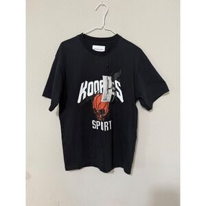 NWT The Kooples Sport Black Basketball Skull Graphic Tee Size M